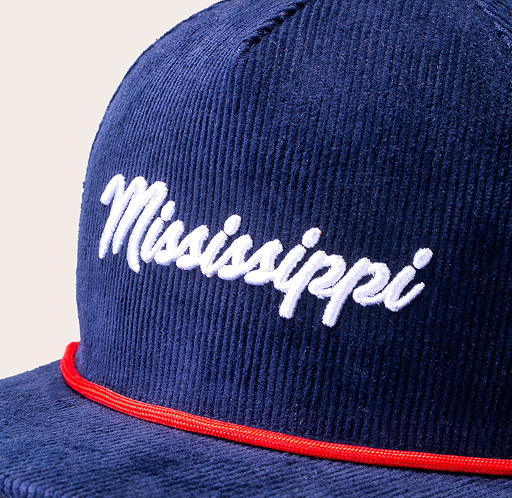 AstroCamp Corduroy Snapback Trucker Hat - Navy-1006