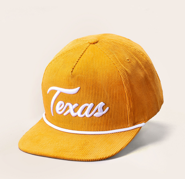 Tennessee Corduroy Snapback Hat - Orange - Rainbox